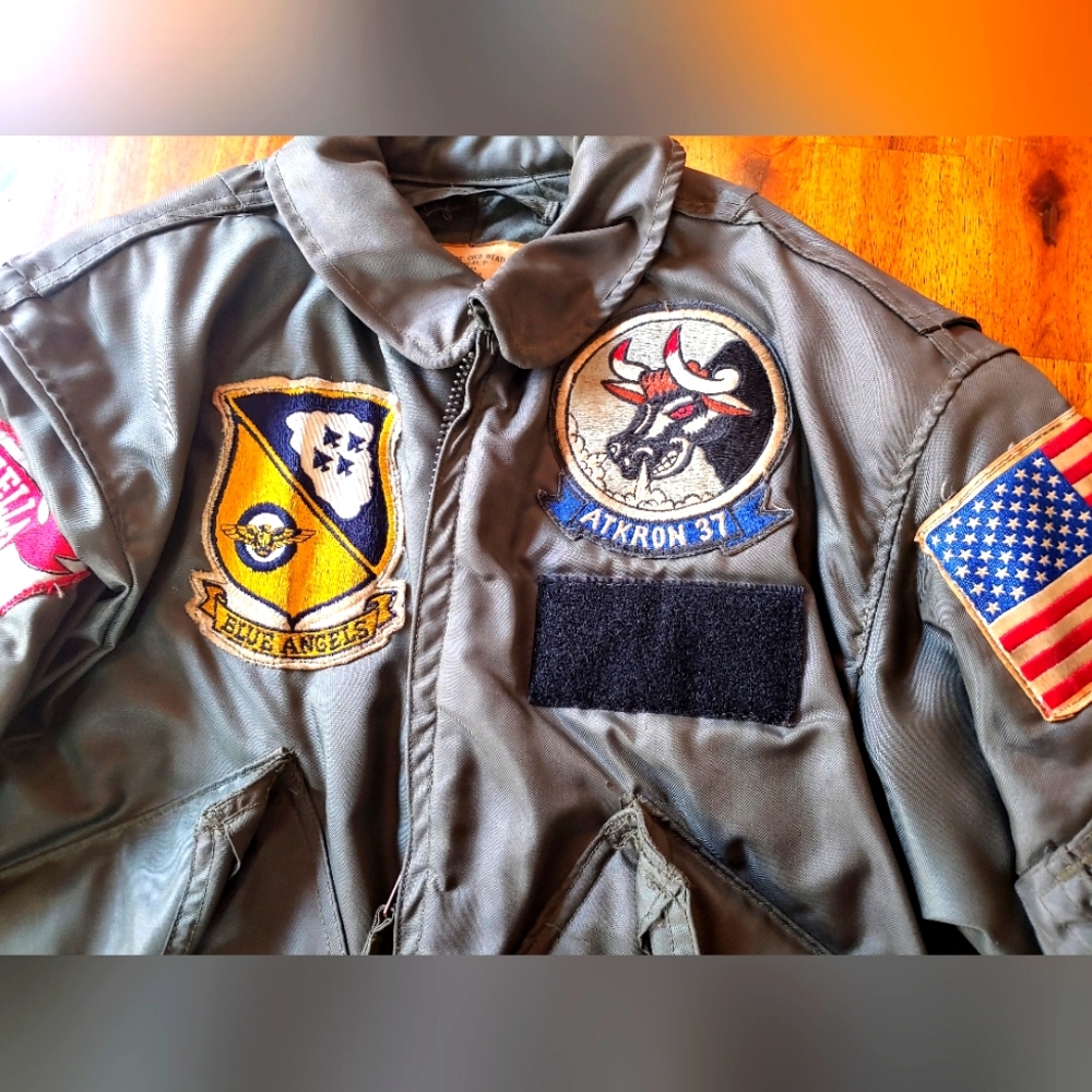 Vintage Vietnam Navy Pilot Flight Jacket